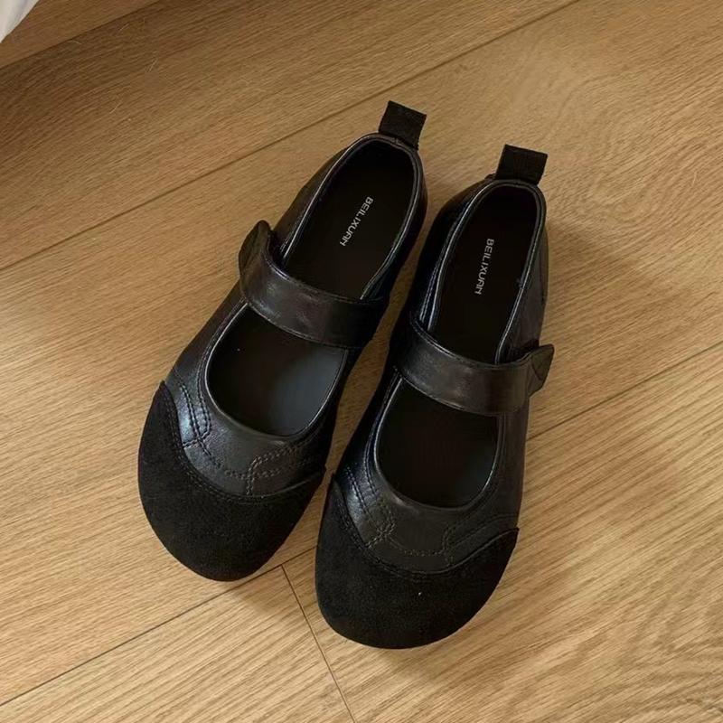 Fashion SUOJIALUN 2025 New Brand Women Flat Shoes Fashion Mix Color Ladies Elegant Mary Jane Shoe Soft Flat Heel Outdoor Dress Single Sh