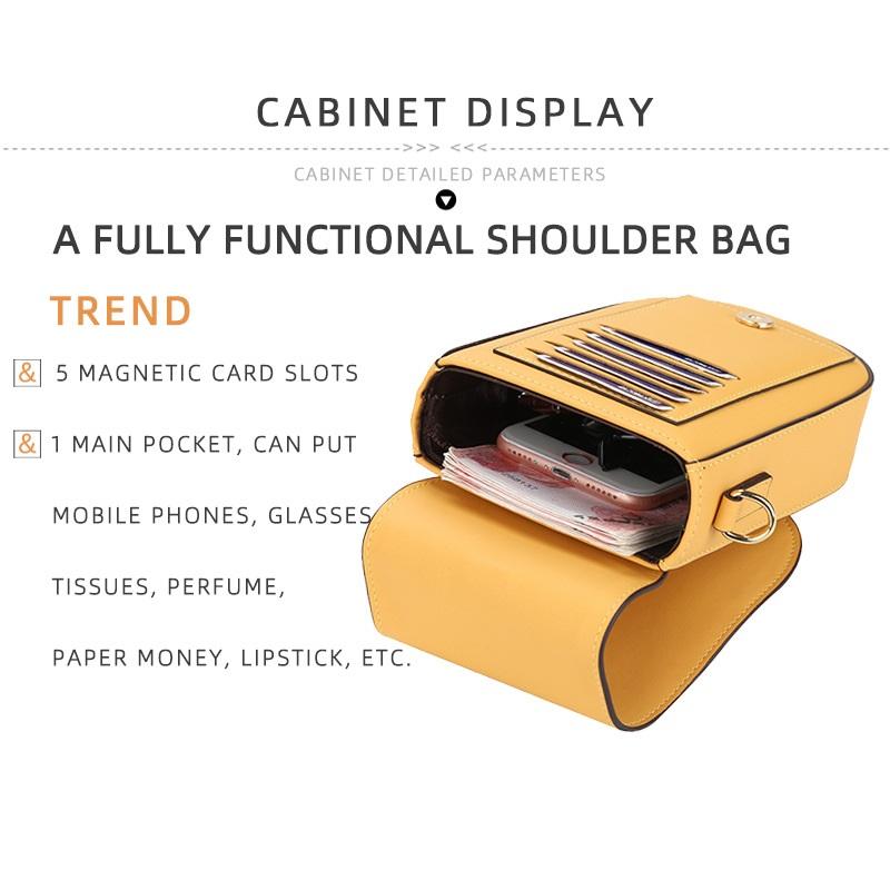 Baellerry Women Fashion Handbags Leather Shoulder Bags Classic Phone Bag Purse
