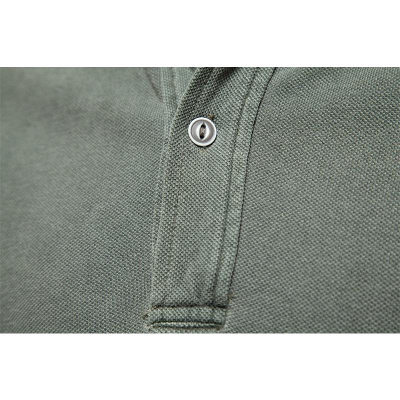Men's Pure Cotton Polo Shirt, Solid Color Short Sleeve Turn-Down Collar Casual Sports Polo Top