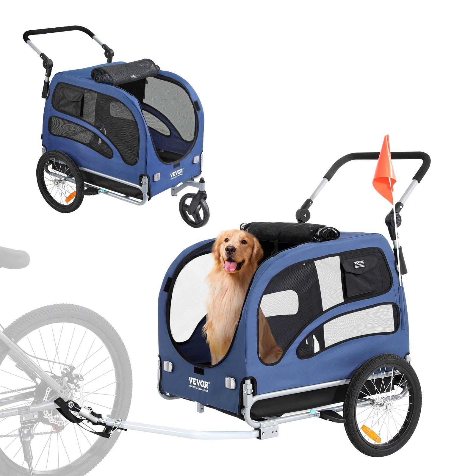 VEVOR Dog Bike Trailer, Supports up