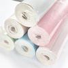 50cm*5m 3D Self-adhesive Thicken Waterproof Wallpaper Linen Textured Pure Color Home Decorative Refurbished Sticker