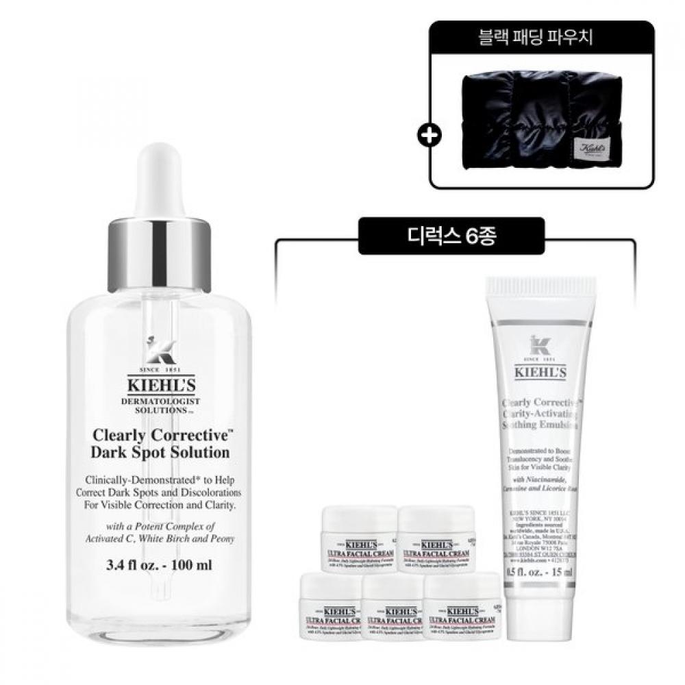 Kiehl S 100ml Vitality tranSparency eSSence Set  +deluxe 6pcS +pouch Single option
