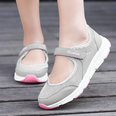 Jesień Nowa Moda Codzienne Buty Mama Duże Rozmiary Oddychające Lekkie Jednokolorowe Siatkowe Buty Damskie
