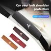 For Mitsubishi Car Leather Safety Belt Shoulder Protector Cover Padding Outlander Lancer L200 ASX Pajero Grandis Eclipse