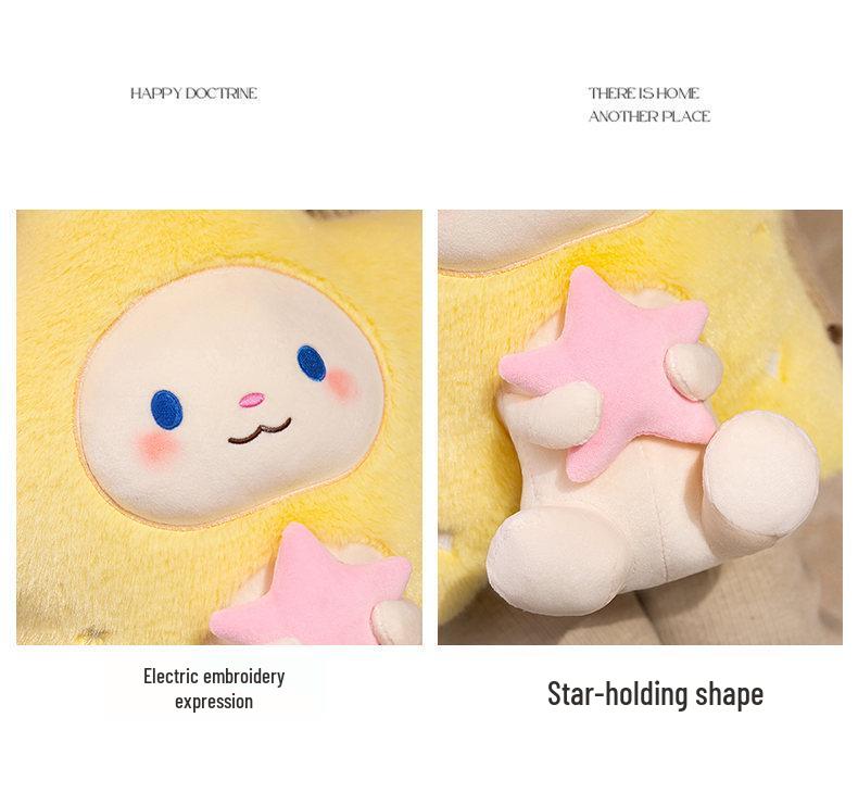 Adorable Starry Sky Animal Throw Pillow for Kids' Bedroom or Living Room