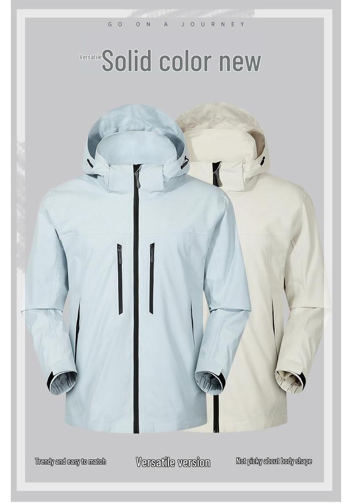 Unisex Winddichte & Wasserdichte Outdoor-Jacke zum Wandern & Bergsteigen