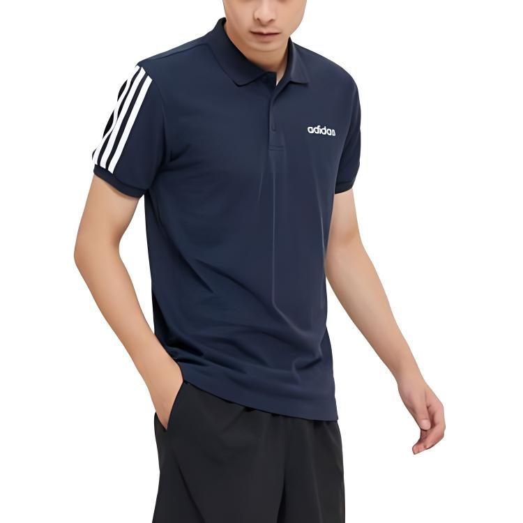 adidas 3 Stripes Outlets Polo Shirt Men's Legend Ink EJ0925