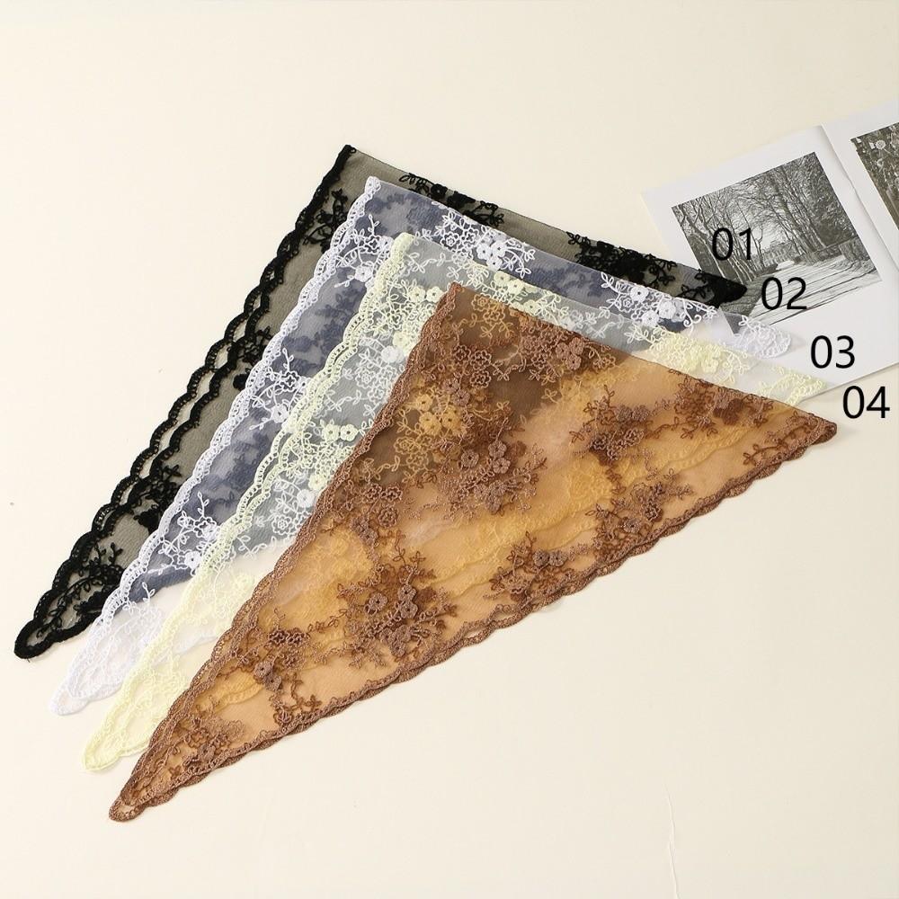 Fake Collar Lace Scarf Veil Headband Cloak Hip Scarf Lace Shawl Lace Triangle Scarf Travel