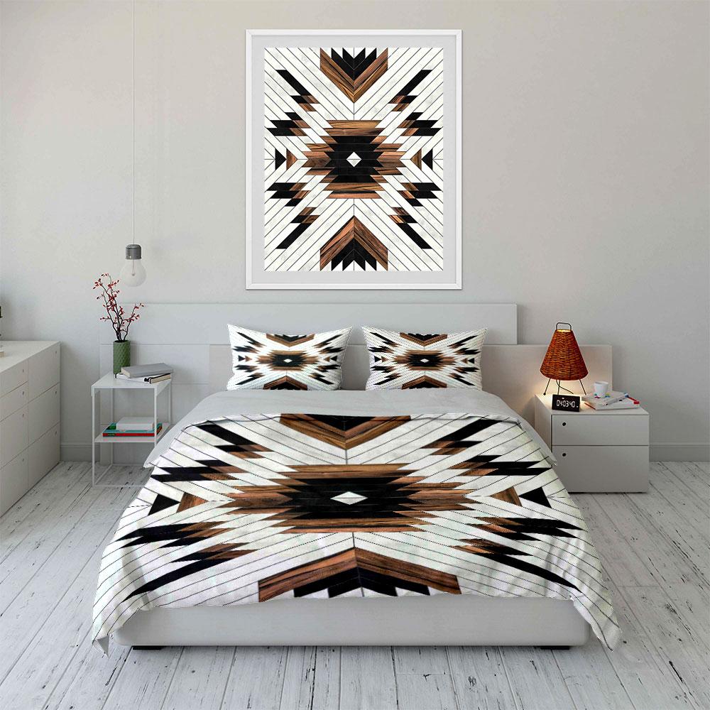 Geometric Chevron and Diamond. Bedding Sets Duvet Cover Sets Duvet Covers Pillowcases(1 * Duvet Cover 2 * Pillowcases Without Duvet Insert)