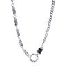 RUI RUI YU – chaîne de clavicule en Zircon noir scintillant, couleur argent, pour femmes et Couples, tendance, élégant, fait à la main, bijoux de fête, cadeaux