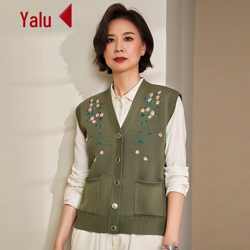

Yalu Women s Embroidered Cardigan Vest for Spring/Autumn 2XL