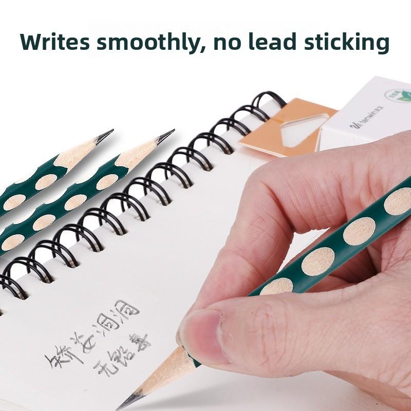 Correct Grip Hole-Pen Set - 12 Writing Pencils with Fine Strokes for Primary School Students - Boxed Set
