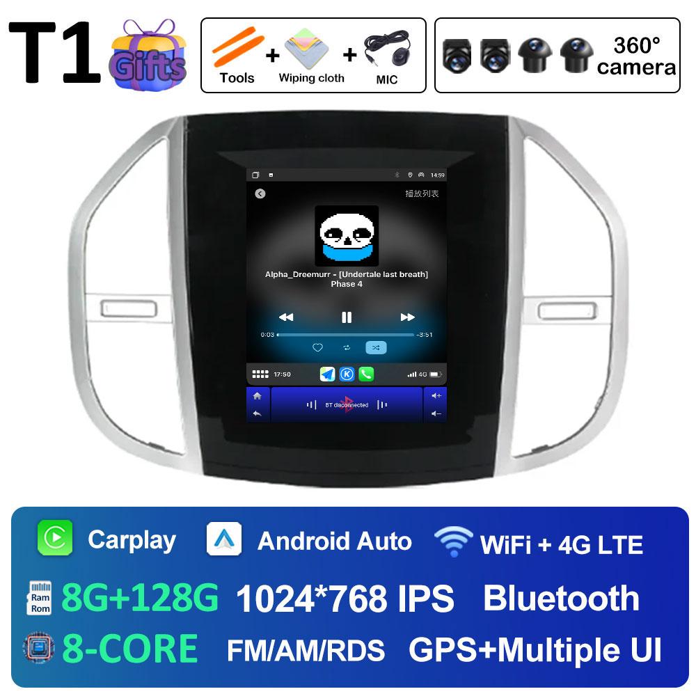 Android 14 Multimedia Video Radio Player For Mercedes Benz Vito 3 2014 2015 2016 2017 2018 2019 2020 Built-in GPS WiFi Rear View