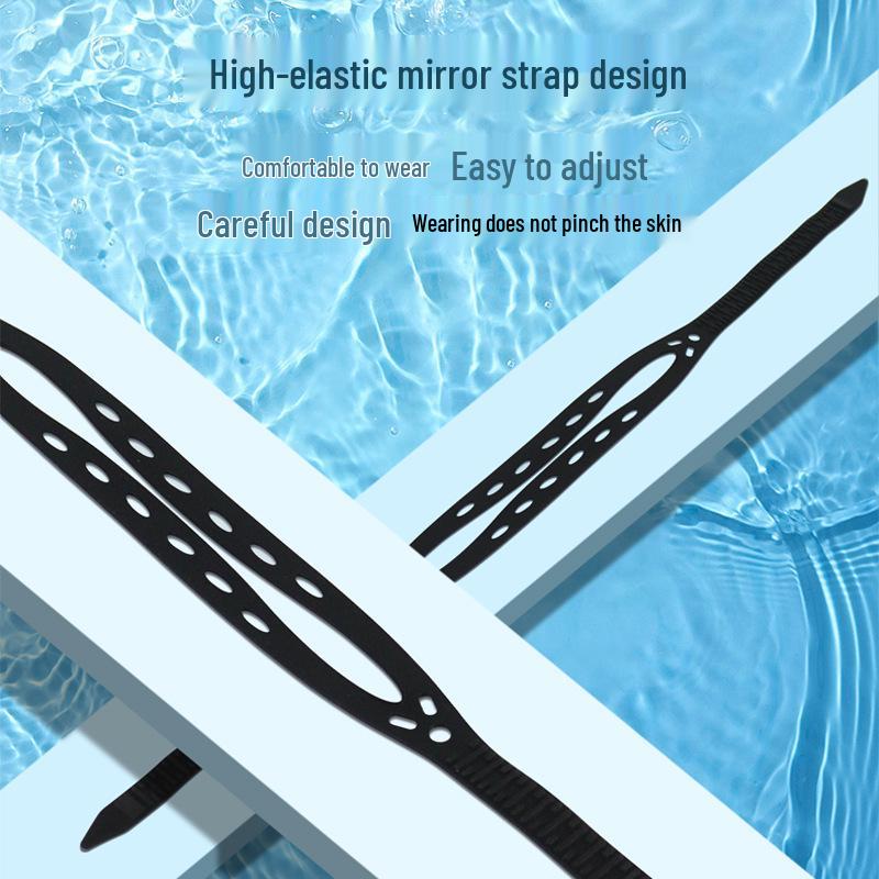 Dospělé protimlživé plavecké brýle s vysokým rozlišením a velkým rámečkem a potápěčská maska