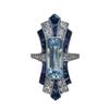 New jewelry, sapphire, classic court zircon, unisex fashion ring.