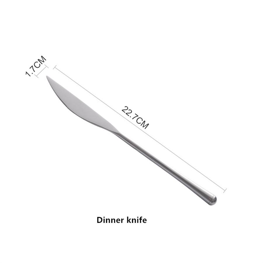 304 Stainless Steel Mirror Tableware, Western-style Knife, Fork and Spoon Set, Inposing Artifacts Household, Simple Design