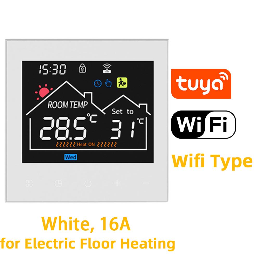 Tuya Smart WIFI Temperature Controller AC90~240V 3A/16A for Electric Underfloor Heating/Water/Gas Boiler Thermostat