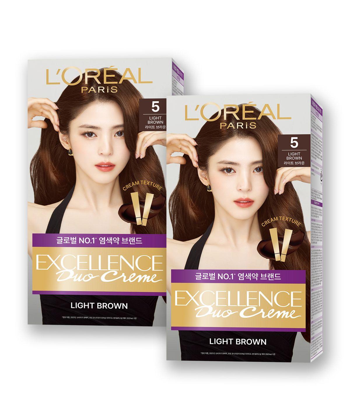 [2 pack] Excellence Duo Cream - Choose 1 of 9 colors No. 3 Dark Brown*2