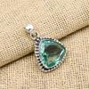 Aqua Apatite Gemstone Jewelry 925 Sterling Silver Jewelry Pendant Necklace Gift for Mother