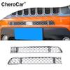 2XGrilă Față Cromată etc. Grilă Plasă Ornament Decorativ Capac pentru Jeep Renegade
