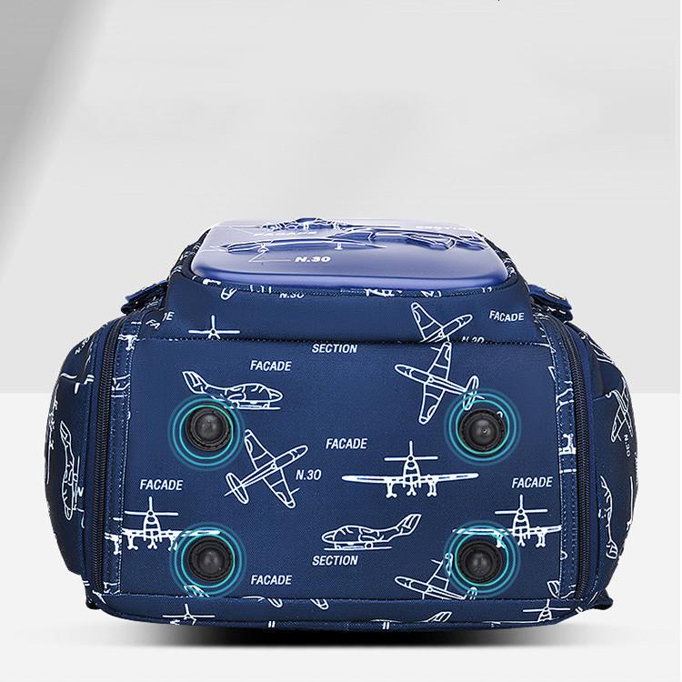 3 Farben coole Cartoon-Schultaschen für Schüler Jungen und Mädchen 1-3-6 Klasse Schultasche Mode einteiliger offener Kinderrucksack mit großer Kapazität