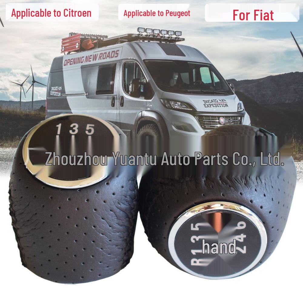 Leather Gear Shift Knob for Fiat/Citroen/Peugeot Boxer 2002-2014 Manual Cars