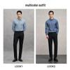 EMZ Erdos Men's Business Casual Long-Sleeve Shirt