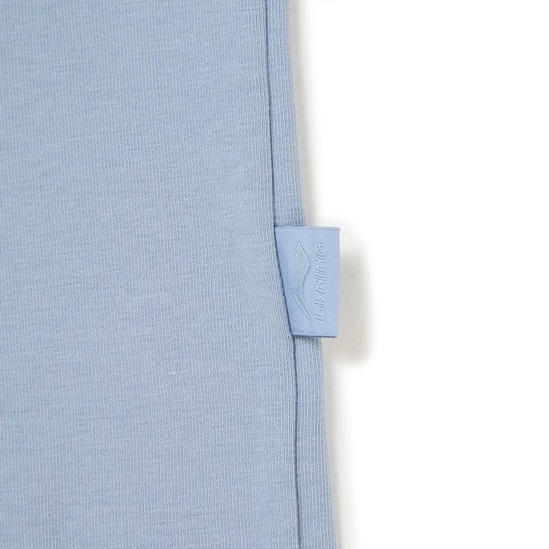 Li Ning Ice Comfort Loose Short Sleeve T-Shirt Unisex Tops Soft-Gray-Blue AHSW979-5
