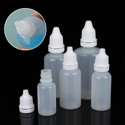 5 Stück 3/5/10/15/20/30/50/100ml Leere Plastik-Tropfflasche Farbe Kosmetiköl Tinte Quetschbare Nachfüllbare Flasche Kosmetische Aufbewahrung
