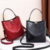 Women's 2025 Large Capacity Stone Pattern Bucket Bag – Stylish Handbag, Shoulder, and Crossbody Bag