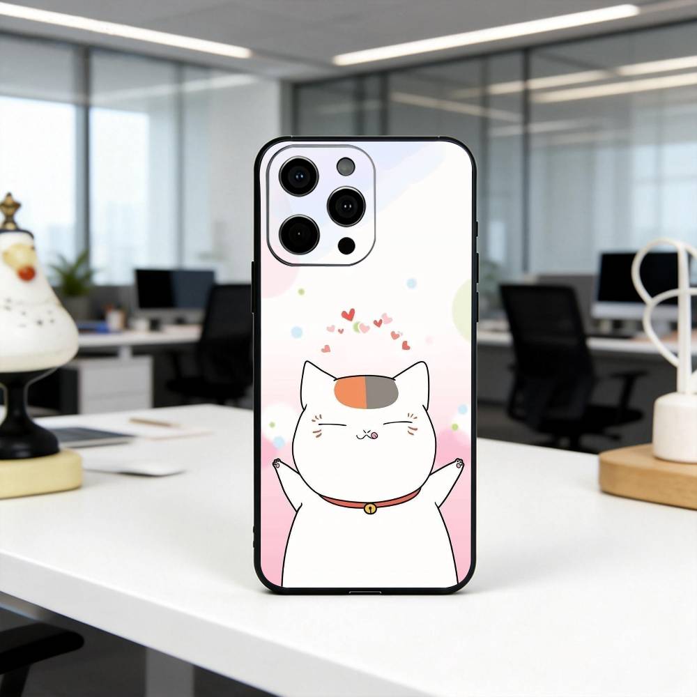 Natsumes Book N-Nyanko S-sensei Phone Case Silicone Soft For IPhone 17 16 15 14 13 12 11 X XR Plus Pro Max Plus