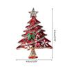 Fashionable Christmas Tree Brooch, Suitable for Pairing with Rhinestones, All-around Christmas Crystal Brooch, Creative Holiday Elements, Green