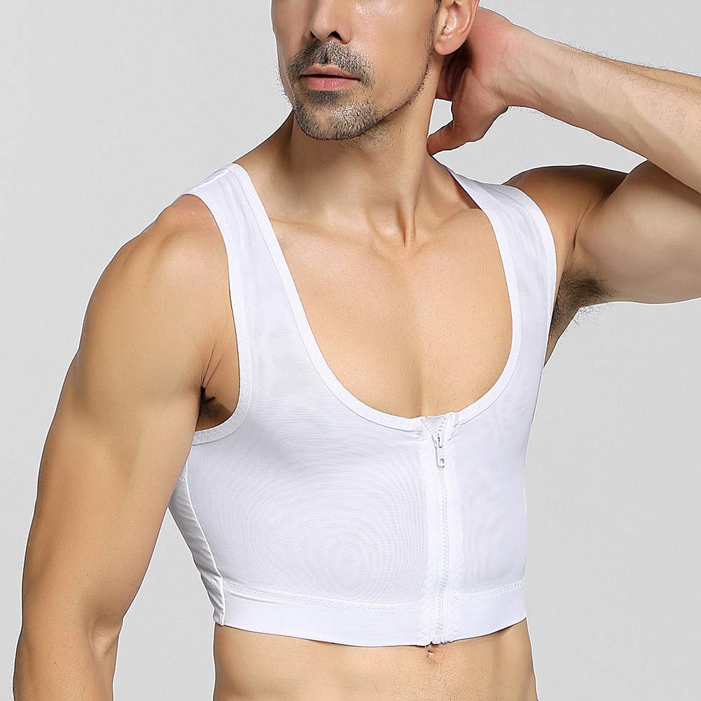 IYunyi Compresión Postura Cuerpo Camiseta sin Mangas Interior para Hombre, Faja, Corrector, Moldeador,