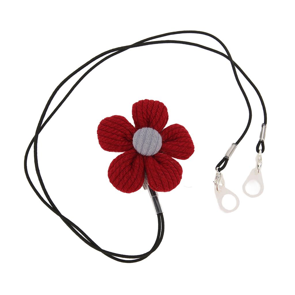 Hörgeräte-Lanyard-Clip Verlust verhindern Niedlicher roter Blumen-Hörgerätehalter für Kinder Jugendliche