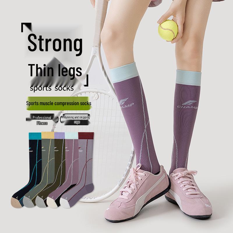 Damen Kompressions-Wadensocken für Pilates, Yoga, Laufen, Sport und Seilspringen