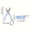 Mini Folding Scissors Simple Portable Paper Cutter Student Stationery Scissor Outdoor Camping Supplies Multifunction Keychain