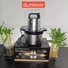 8L Multifunktionaler Edelstahl Fleischwolf & Gemüsemixer - Knoblauchhackmesser
