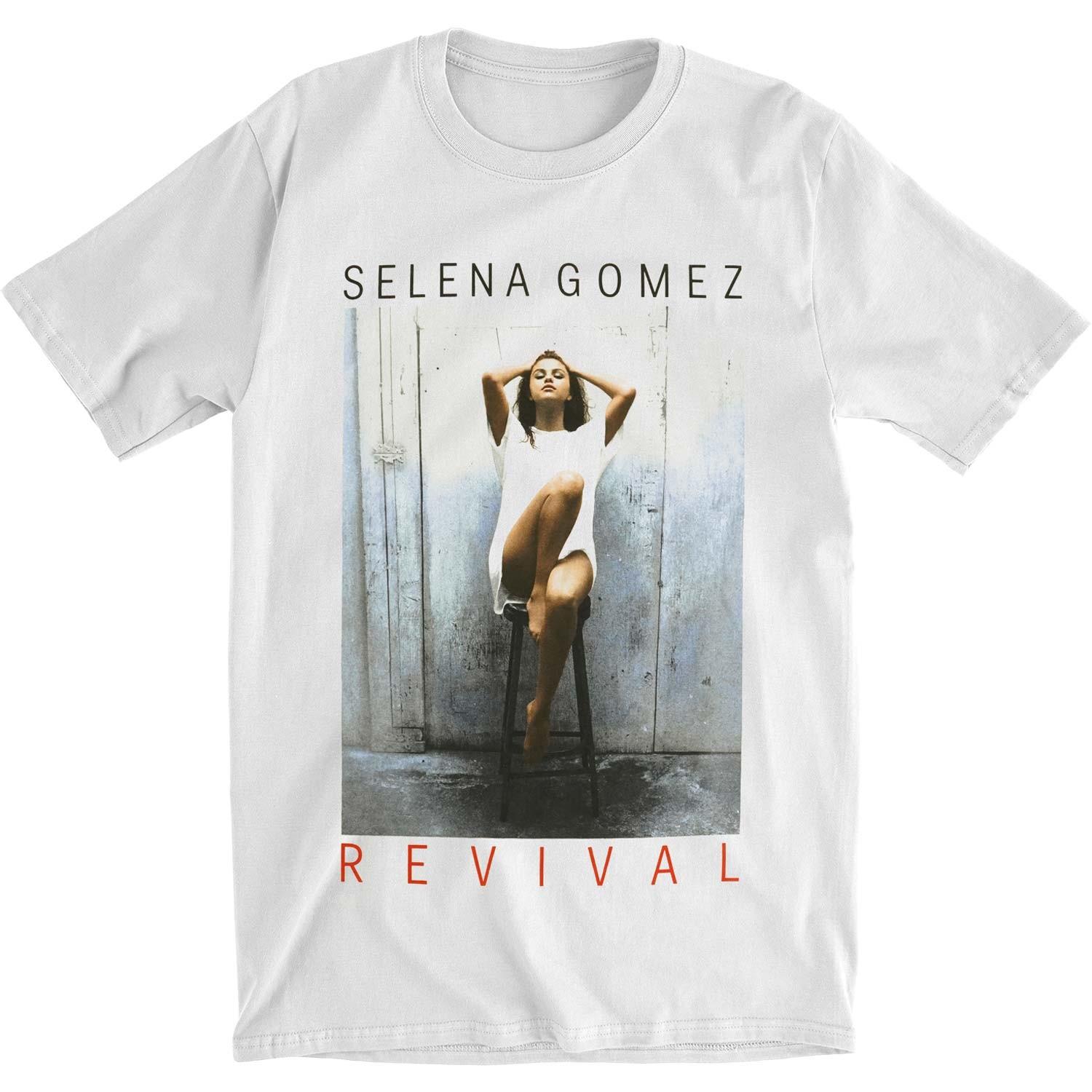 Men s Selena Gomez Bar Stool 2016 Tour Tee Slim Fit T-Shirt Mens Womens Tees Top White M