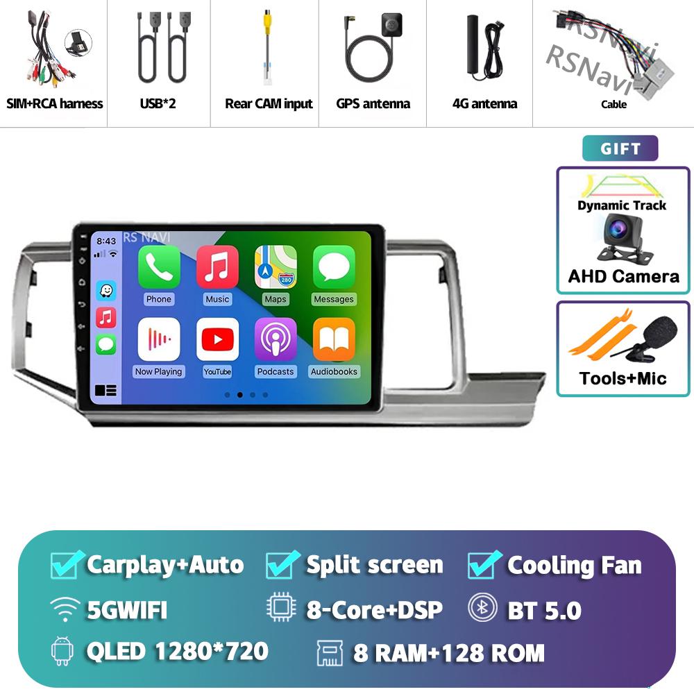 Car Radio Android 14 For HONDA STEPWGN 2009 - 2015 Multimedia Player Video Stereo Lettore IPS Navigation GPS Monitor QLED Screen