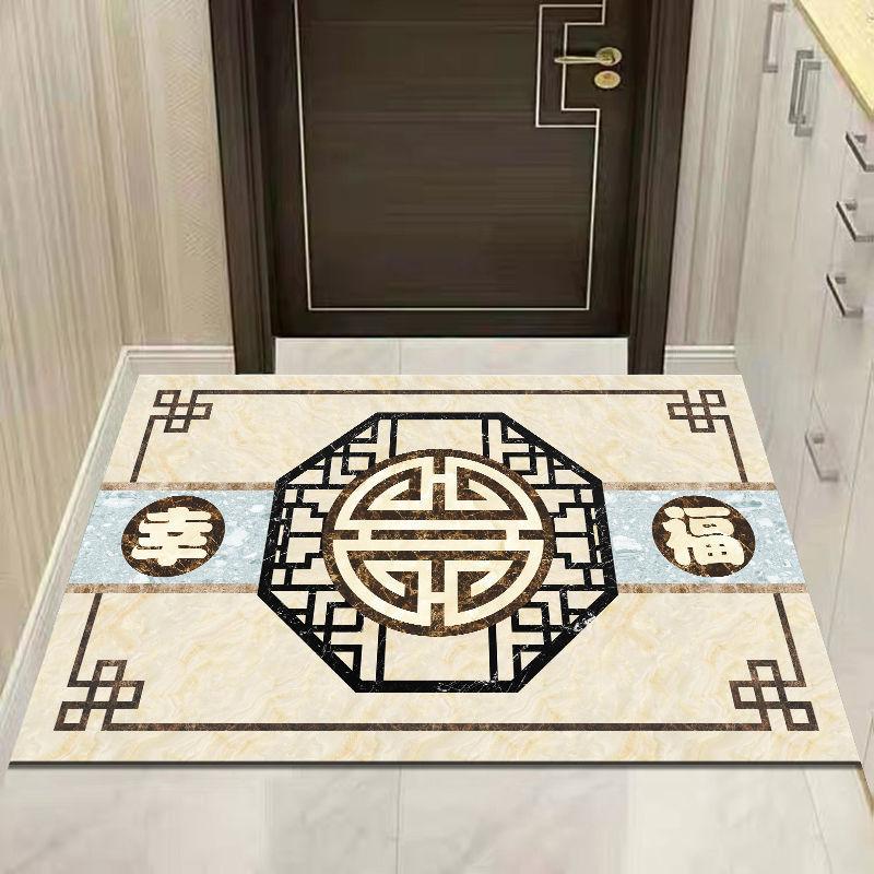 New Chinese Style Entrance Carpet  Living Room Carpet Corridor Floor Mat Household Anti Slip Can Be Cut