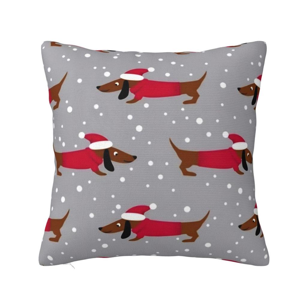 Dachshund Throw Pillow Cover Cushions for Sofa Gift for Animal Dog Lover 4545cm Cushion Covers