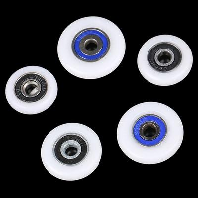 1Pz/4Pz 19/23/25/27/29mm Rullo per Porta Doccia in Nylon con Vite Ruote Scorrevoli Ferramenta di Fissaggio Puleggia Silenziosa per Porta Scorrevole