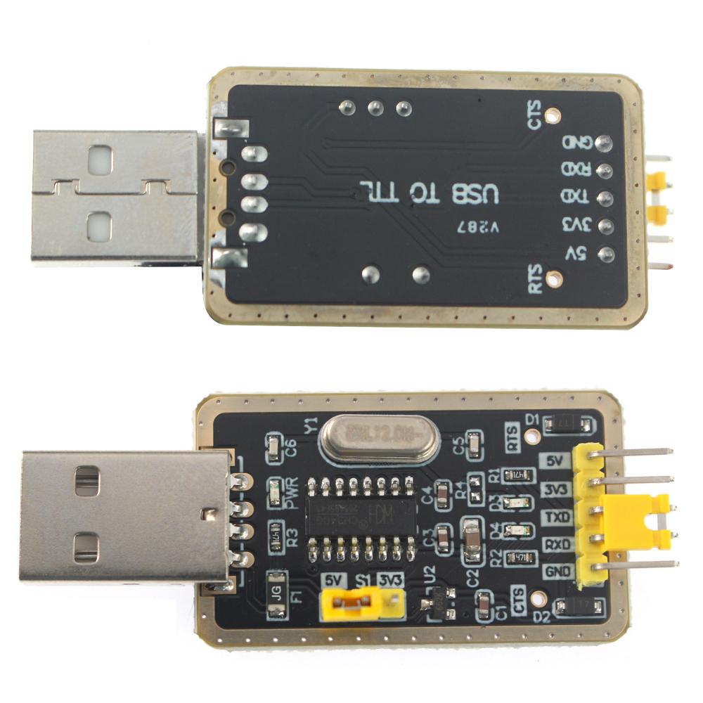 CH340G RS232 USB To TTL Serial Port Converter Module 3.3V 5V Upgrade USB To Serial Port CH340 Module for DIY Arduino