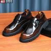 Italienische Lackleder Herren Abendschuhe Luxusmarke handgefertigte Mode Plattform elegante echte Leder Hochzeit Oxfords Schuhe Mann