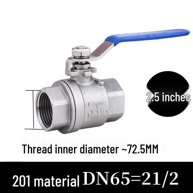 Youlan Smart Manufacturing 2-Piece Stainless Steel Ball Valve