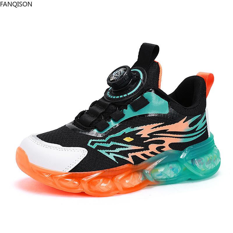 Весенне-осенняя детская дышащая сетчатая детская спортивная повседневная обувь — фото 3