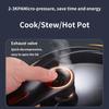1pc Enamel Soup Pot Cooker Large Capacity Multifunctional Household Cookware Pressure Simmer Non-Stick Dual Handles Easy Cooking