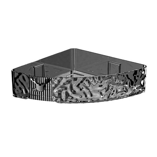 Bathroom Storage Rack Wall Corner Shelf Strong Load-bearing Large Capacity Transparent Makeup Holder Shower Caddy