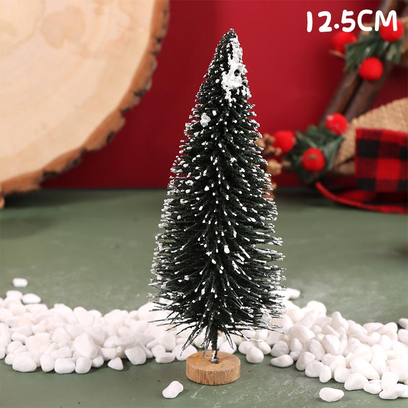 1:12 Dollhouse Miniature Christmas Tree Mini Christmas Home Ornament Micro Landscape Decor Toy Doll House Accessories