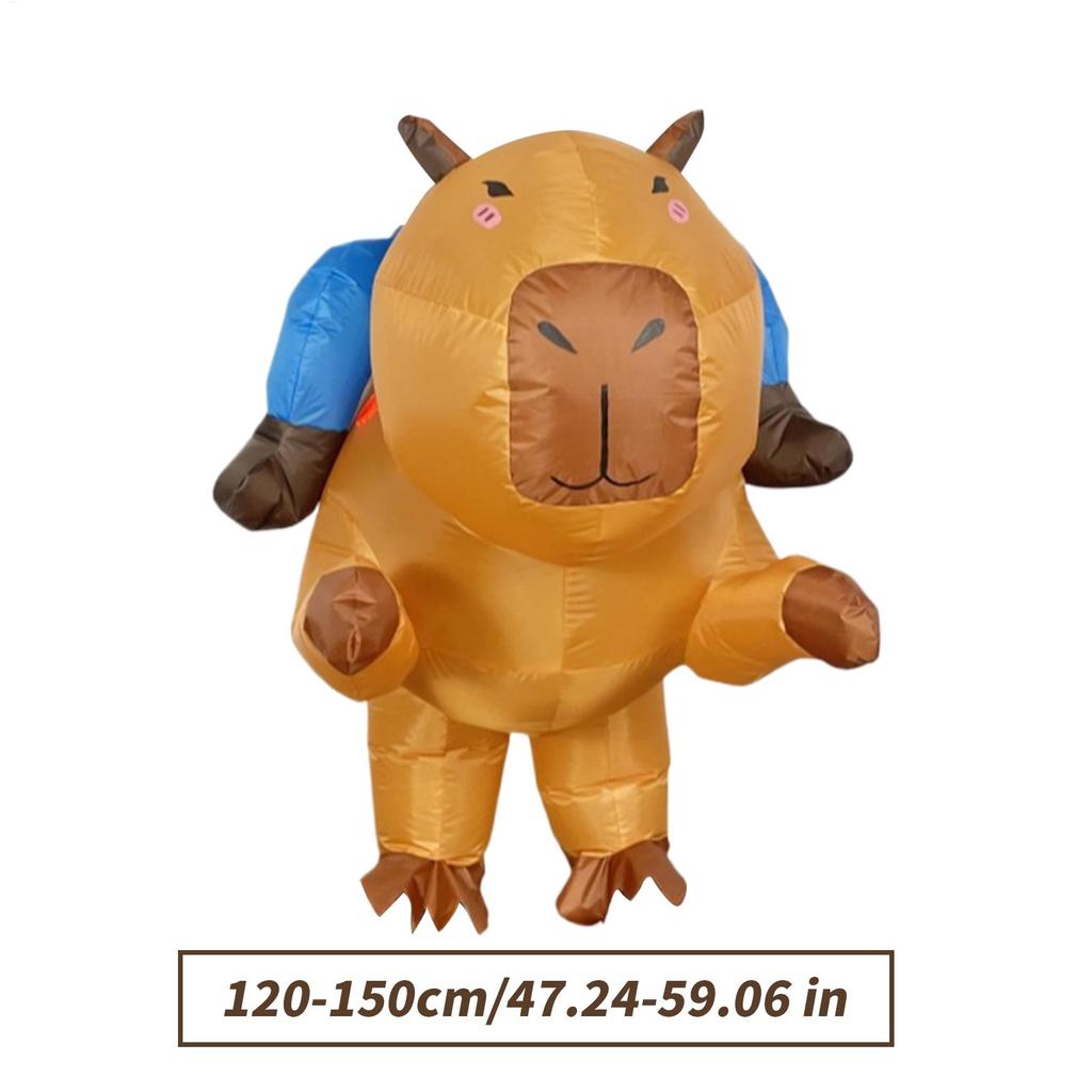 Inflatable Costume Adult Halloween Inflatable Capybara Suit Ride On Fancy Suit Cosplay Accessories for Girls Men Women Boys